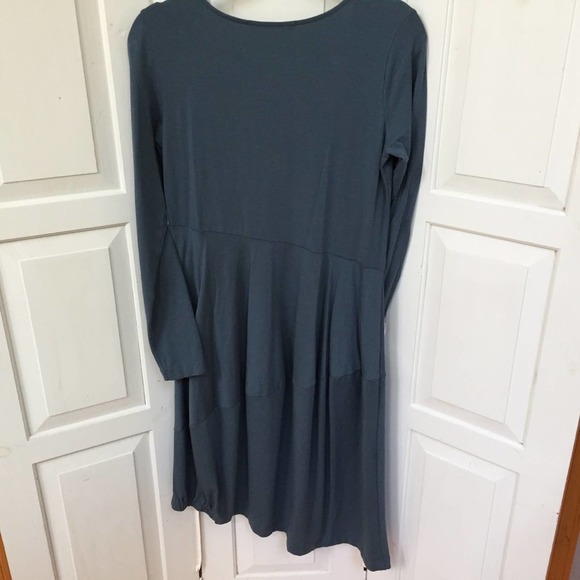 Peruvian Connection Blue Long Sleeve Dress - Picture 13 of 16